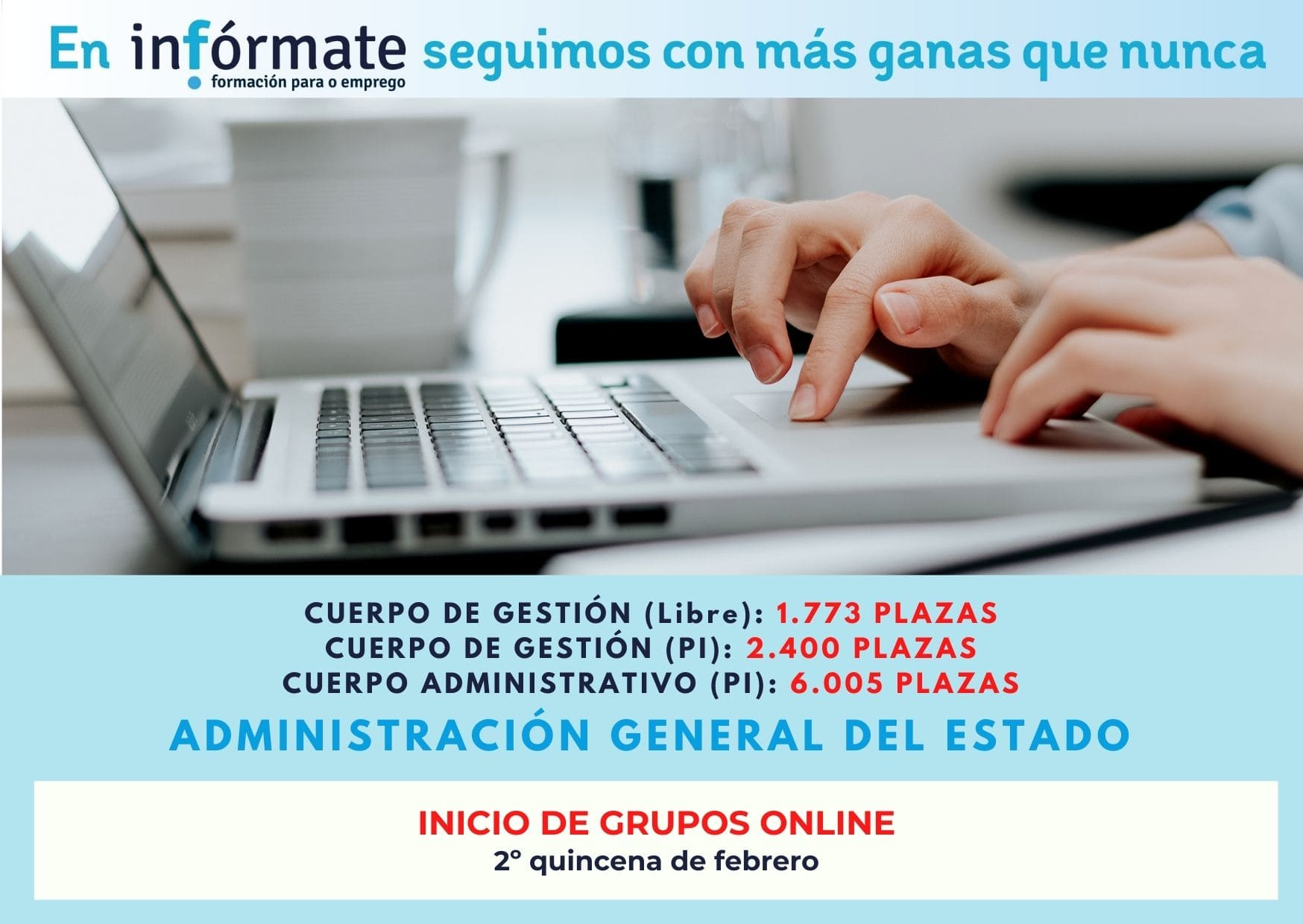Cartel anunciando inicio grupos 