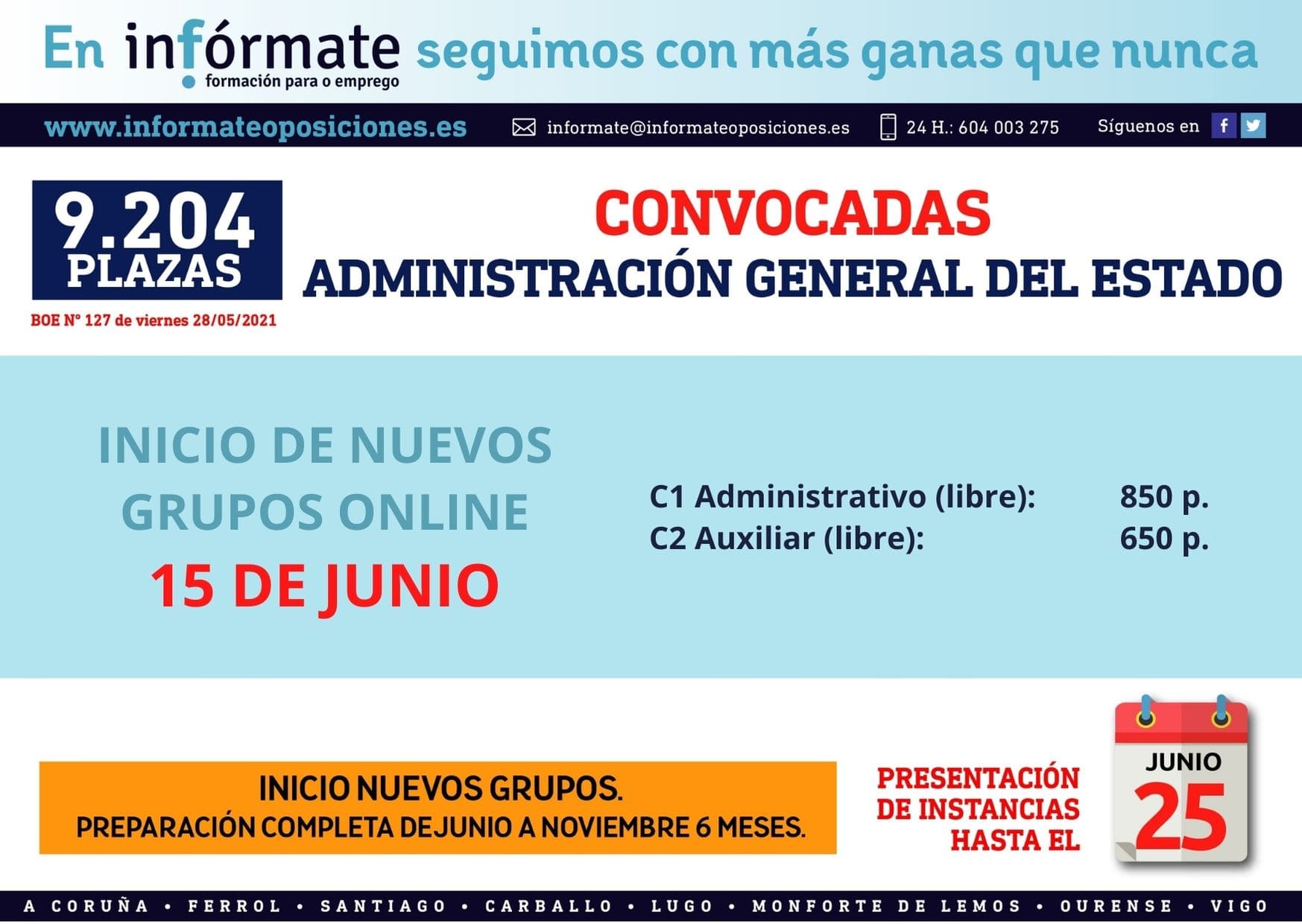 Cartel Estado nuevos grupos juni