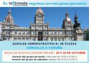 Cartel anunciando el inicio del 