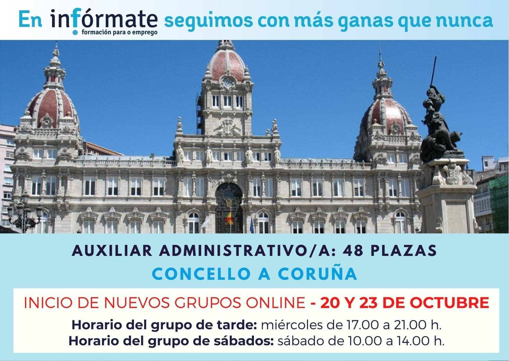 Cartel anunciando el inicio del 