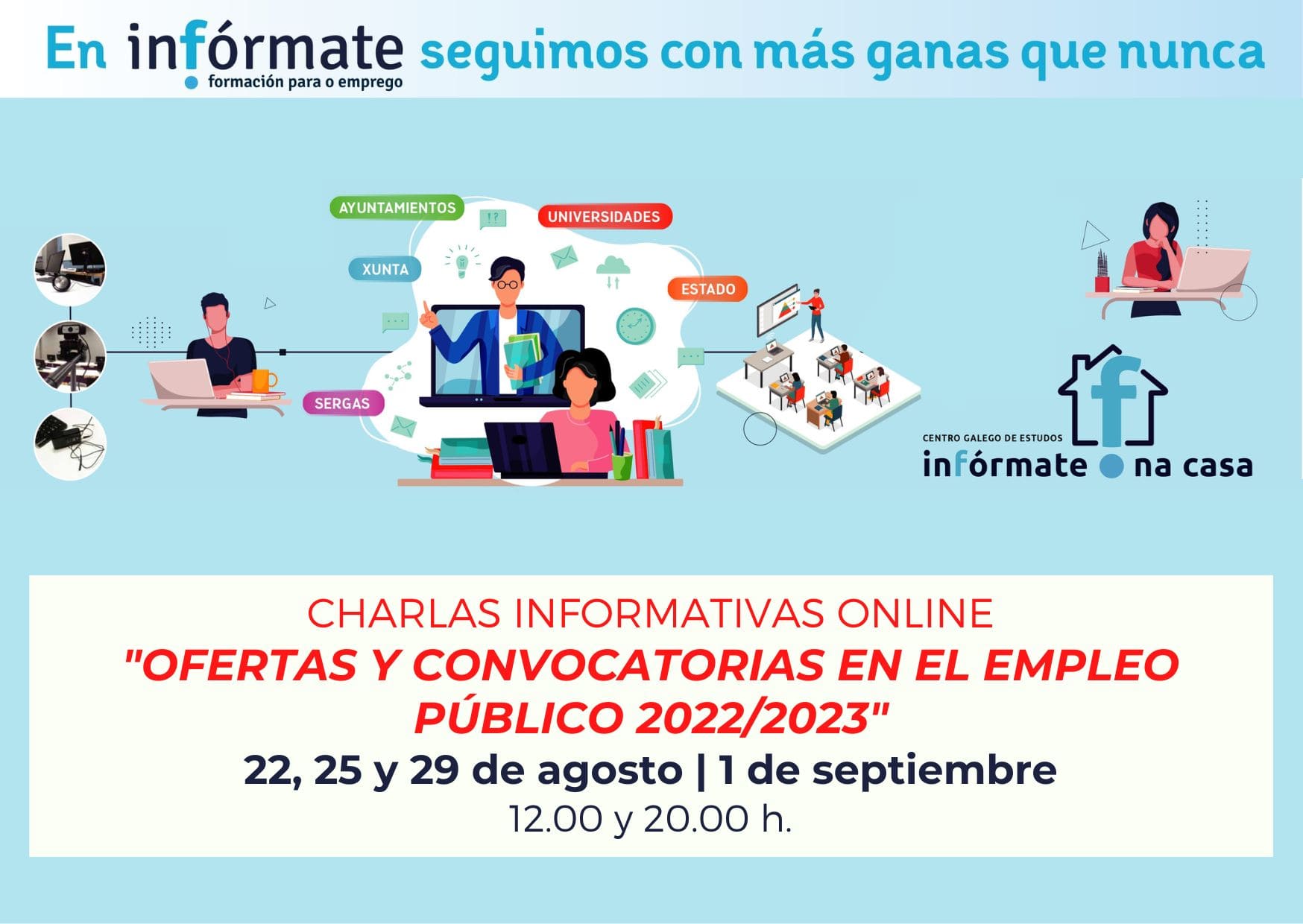 Charlas genéricas agosto In.fórm