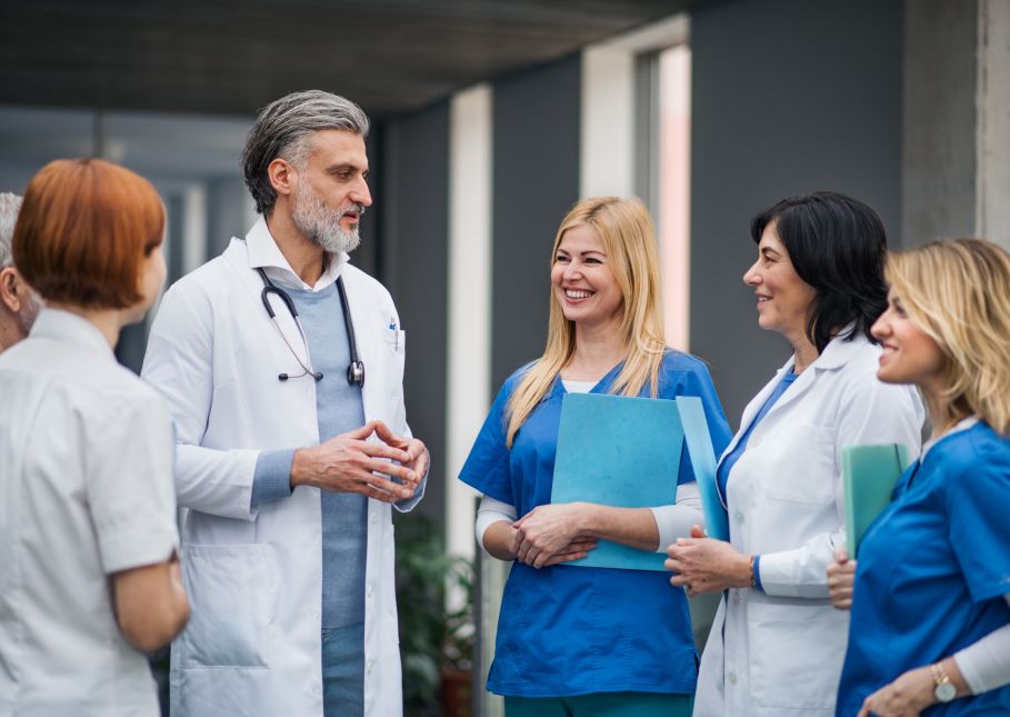 Trabajadores hospital