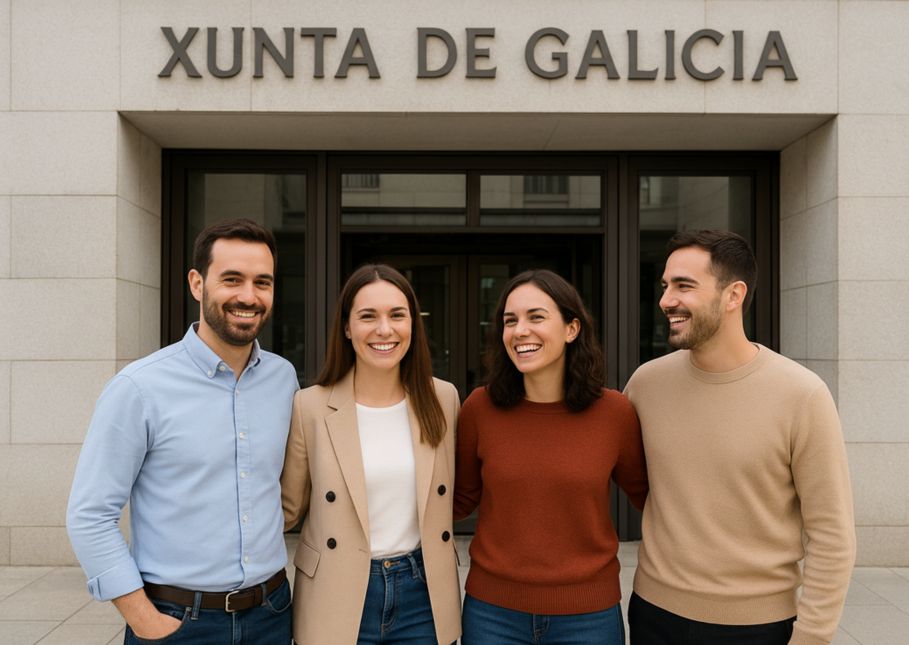 Opositores a la Xunta de Galicia