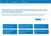 Espacio web listas de contrataci