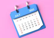 Calendario de julio 2023