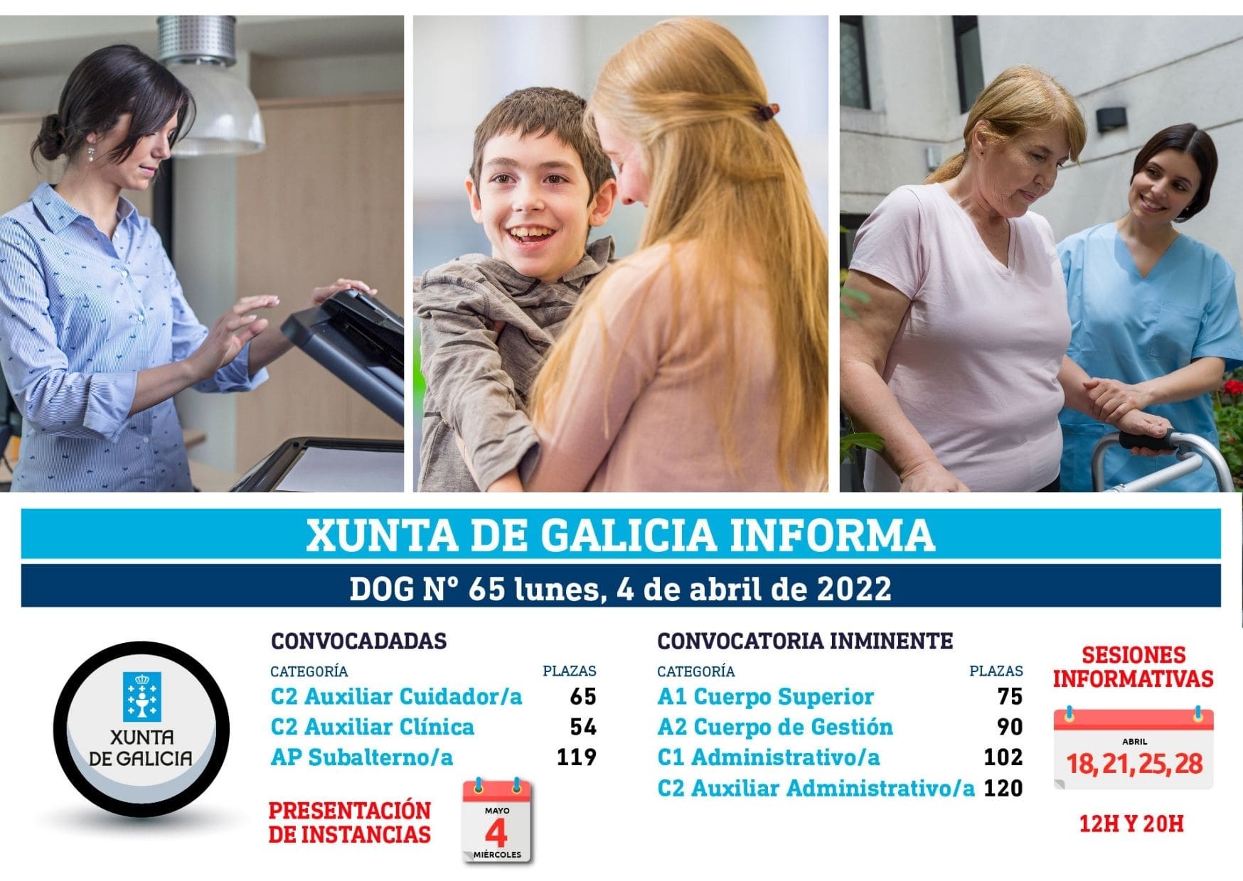 Cartel anunciando convocatorias