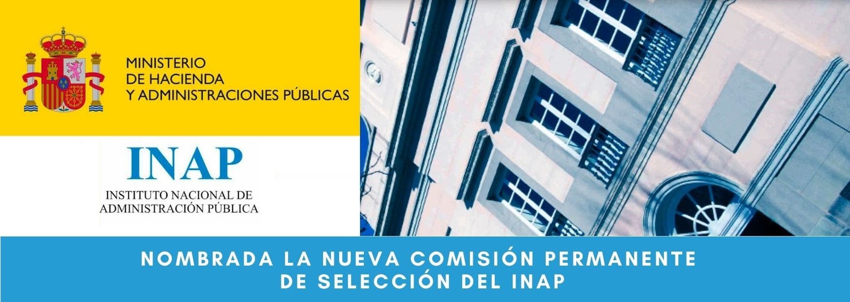 Logo e imagen fachada INAP