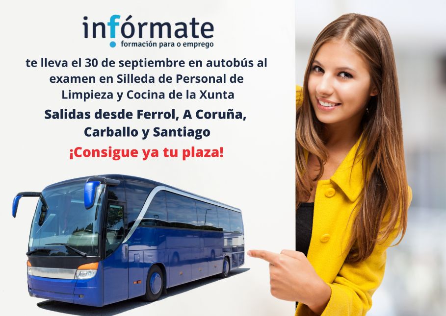 Cartel autobús Silleda