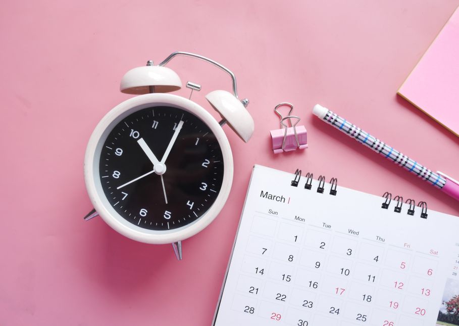 Calendario y reloj