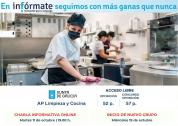 Cartel anunciando charla e inici