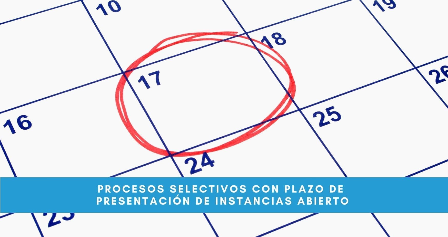 Calendario subrayado