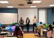 Visita de Martina Aneiros y Juan