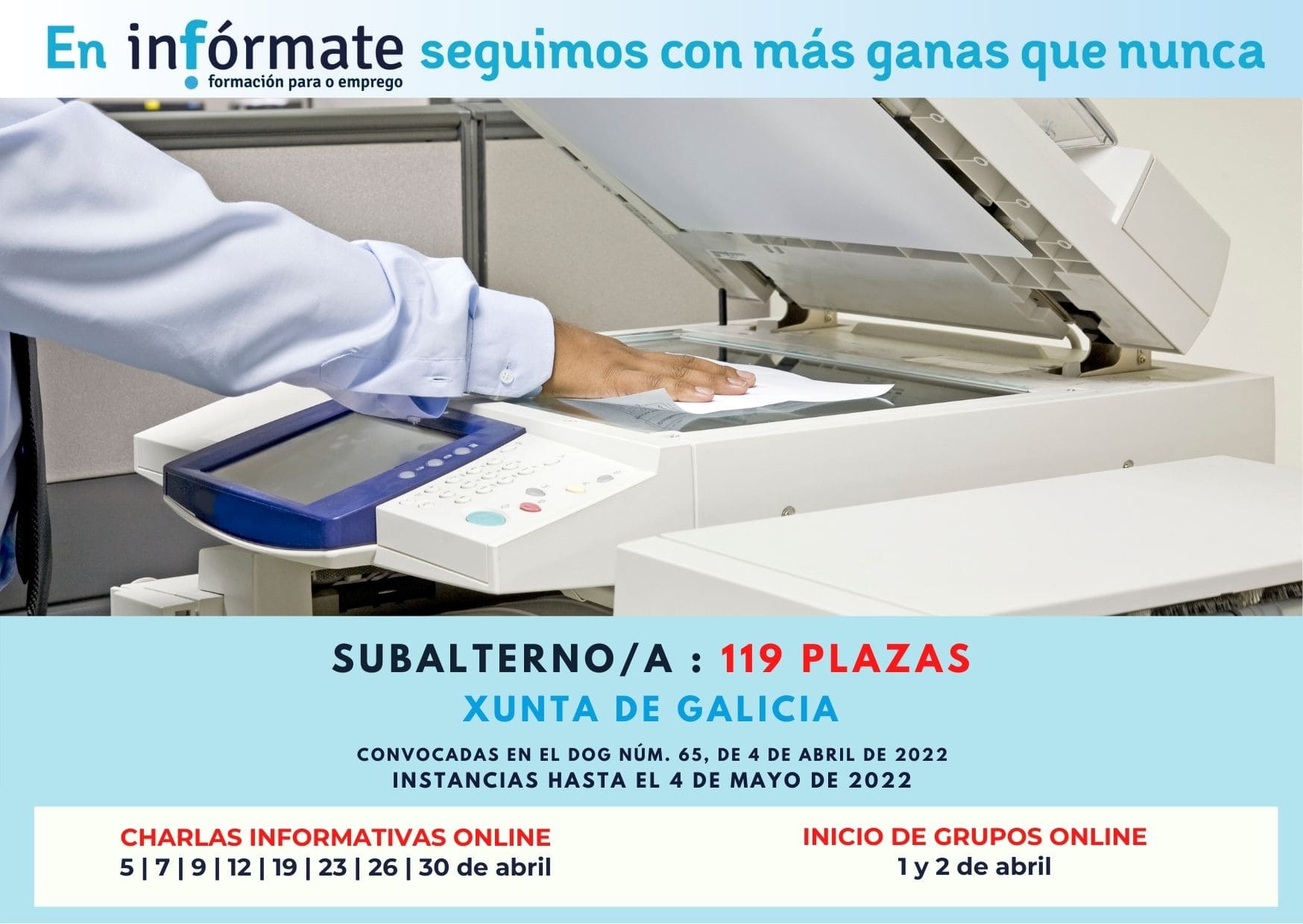 Cartel Subalternos Xunta