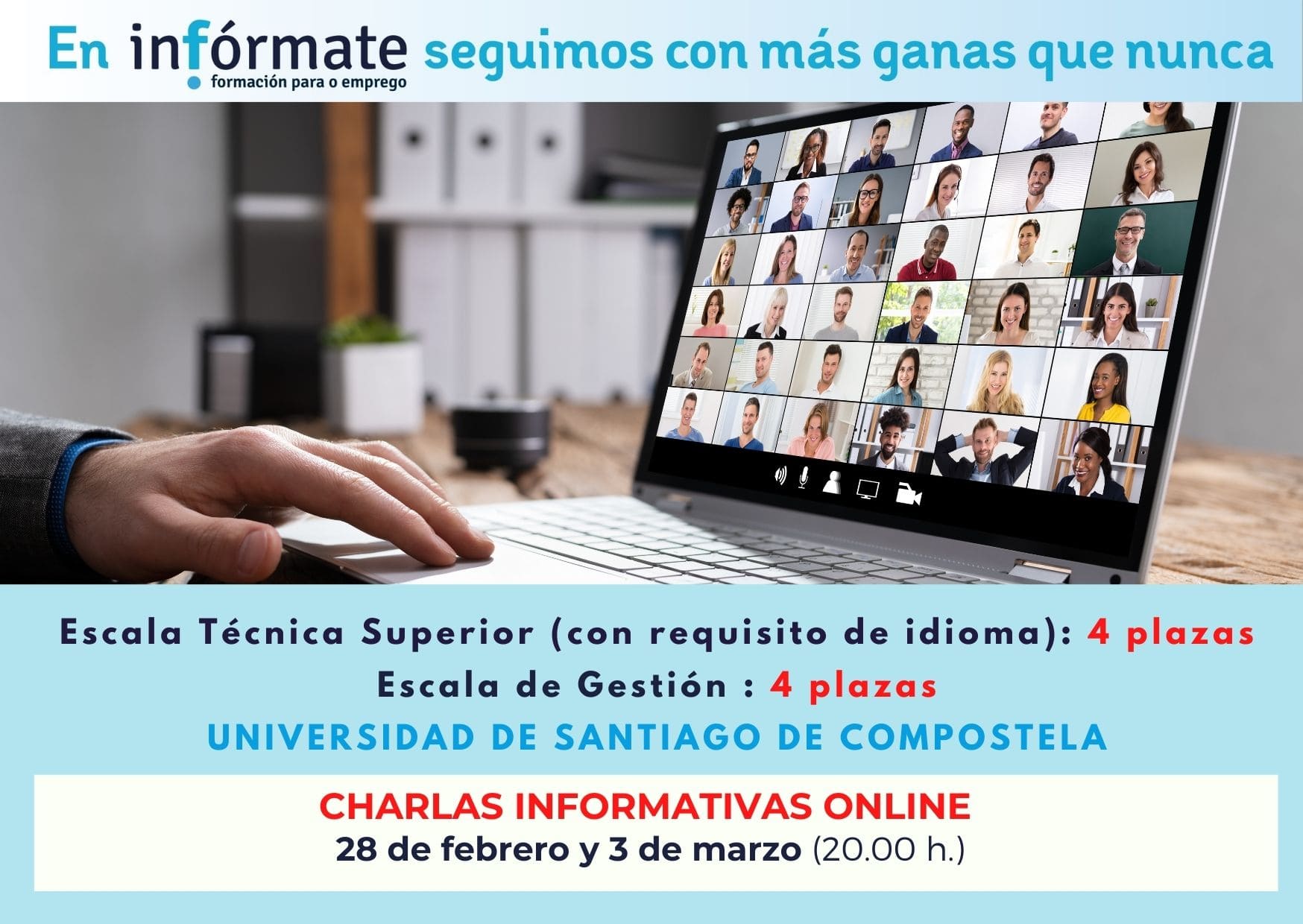 Cartel anunciando charla