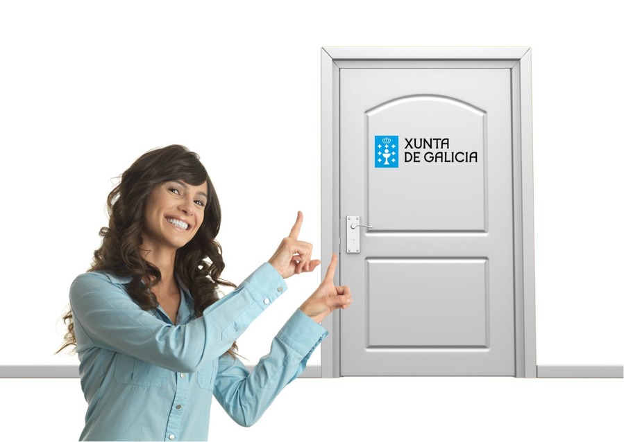 Puerta de acceso a la Xunta