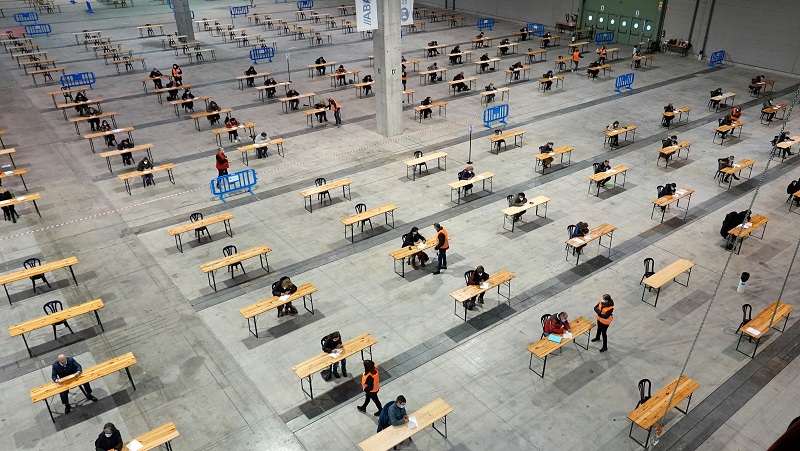Realización de un examen en Sill