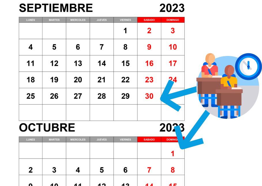 Calendario septiembre octubre 20