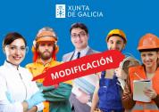 Modificación de las convocatoria